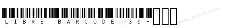 Libre Barcode 39字体转换